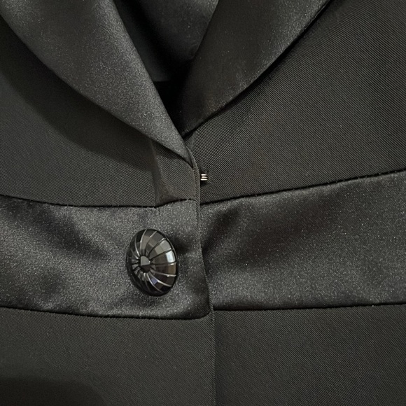 NINE WEST 3 Piece Suit(coat, camisole, pants)Tuxedo Accent, Lined, Sz 2, EUC. - Picture 3 of 15